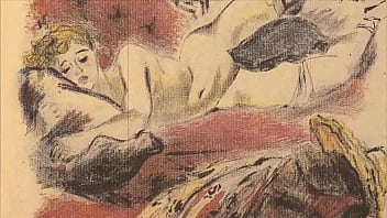 Retro erotic drawings