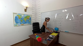 I followed the cleaning lady after class