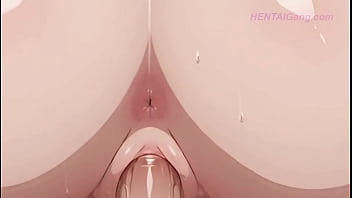 Anime milf begs for cock in her ass & gets wrecked by big load