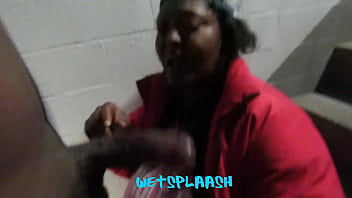 Bbw slut almost got her throat splaashed lol