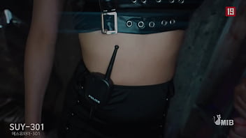 Two naughty guards seduce big dick prisoner