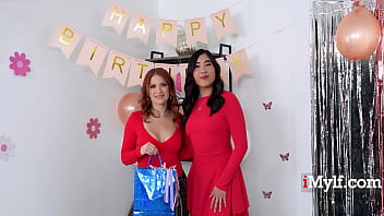 Milf's friends organise a taboo birthday party