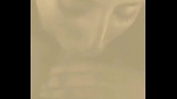 Pretty teenager eating cum