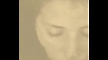 Pretty teenager eating cum