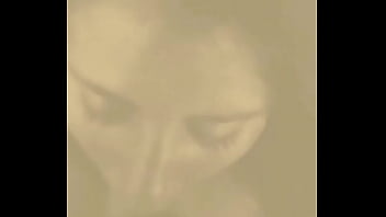 Pretty teenager eating cum