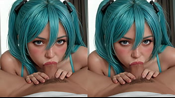 Vr miku cosplay 3d ai generated