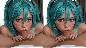 Vr miku cosplay 3d ai generated
