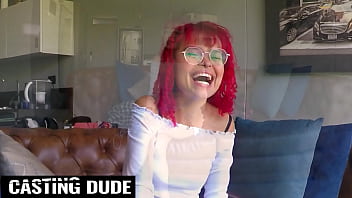 Amateur 18yo redhead latina sloppy head on massive cock gets messy fast