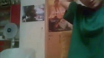 Skinny blonde girl enjoying cock on cam