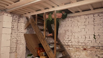 Caught a sexy elf in the park dragged her to the basement and fucked her