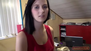 Mia sky gets tricked into fucking by a fake boss