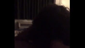 Meat down her throat