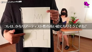 全裸ボディペインティングでムラムラペインティング