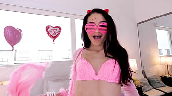 Avi love huge cock pov blowjob all the way down deepthroat facefuck and throatpie