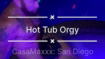 Steamy nights bubbling delights—dive into the heat of this hot tub orgy at casamaxxx jackbatorxxx lucas