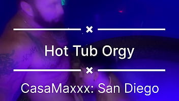 Steamy nights bubbling delights—dive into the heat of this hot tub orgy at casamaxxx jackbatorxxx lucas