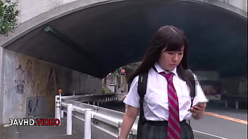 Shy japanese student shares private lesson with passionate teacher