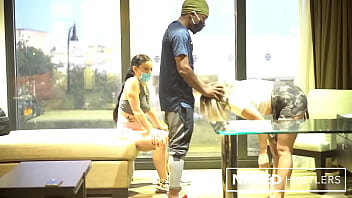 Blowjobs during covid 19 were like this omg double bbc monster cock blowjob