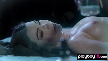 Bombastic busty brunette babe oiled and massaged by her girlfriend Bombastic busty brunette babe oiled and massaged by her girlfriend