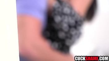 Voyeur hubby peeping on cheater wife and her lover