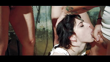 Gang bang in the farm with sara anal dp eating cum Gang bang in the farm with sara anal dp eating cum