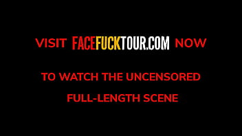 Busty colombian babe covered in drool after sloppy blowjob on huge white dick Busty colombian babe covered in drool after sloppy blowjob on huge white dick