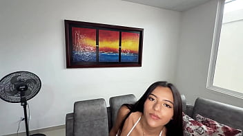 Morena latina folla desesperadamente a estre chico