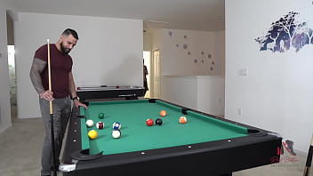 Pool table threesome