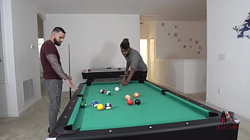 Pool table threesome
