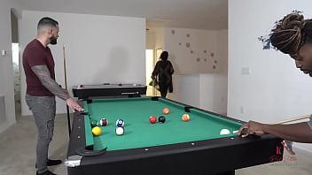 Pool table threesome