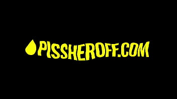 Tiny amateur colombian teen drinks hot piss and slurps on massive cock