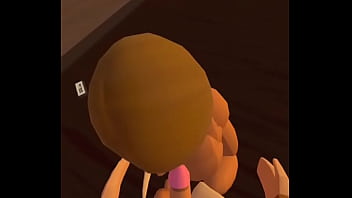 Blonde girl gives me head