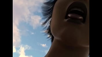 Mujer traga a mini chica