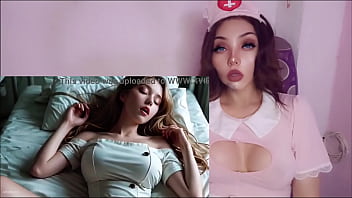 Enfermera tetona caliente la llenan de semen masturbandome con ia