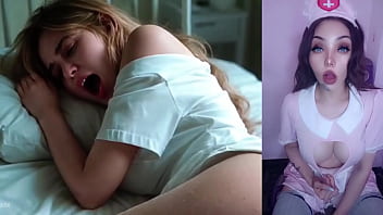 Enfermera tetona caliente la llenan de semen masturbandome con ia