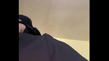 Solo hijab slut with huge arab ass plays with her round butt and horny bouncy booty