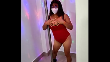 Dirty latina student starts in porn the bitch performs a dance without having an idea how to dance newly initiated porn