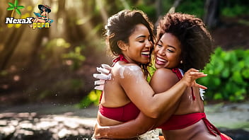 Mis amigas lesbianas se toman una sccion de fotos