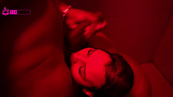 Huge black cock fucking phat ass teen in the shower of the redroom