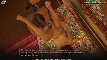 Beautiful young babe with a hot body gets her tight hairy pussy licked and fucked at the college dorm he cums on her belly taboo university steam game 3d animated hentai game part #4