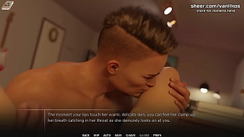 Beautiful young babe with a hot body gets her tight hairy pussy licked and fucked at the college dorm he cums on her belly taboo university steam game 3d animated hentai game part #4