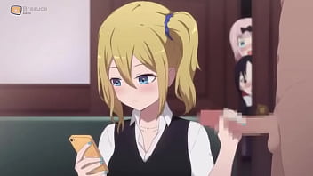 Teen does a handjob while her friends watch