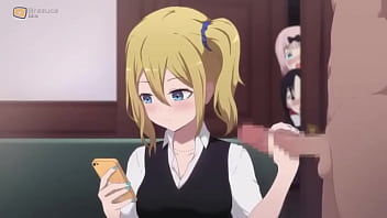 Teen does a handjob while her friends watch