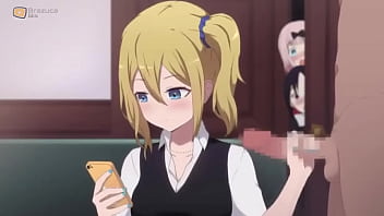 Teen does a handjob while her friends watch