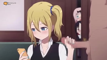 Teen does a handjob while her friends watch Teen does a handjob while her friends watch