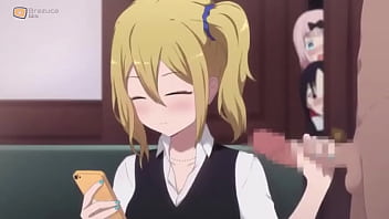 Teen does a handjob while her friends watch