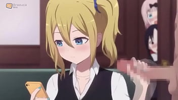 Teen does a handjob while her friends watch