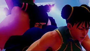 Street fighter chunli cammy ass sandwich juri Street fighter chunli cammy ass sandwich juri