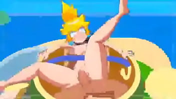 Peach getting hardly fucked bye her slave