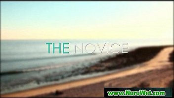 Nuru slippery massage and sloppy handjob 11